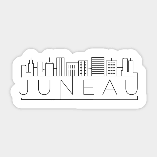 Juneau Minimal Skyline Sticker